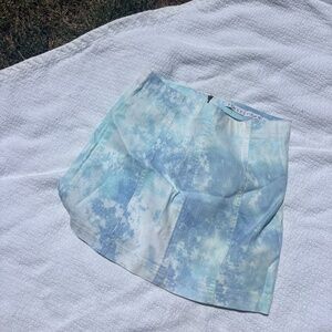 Blue Tie Dye Skirt